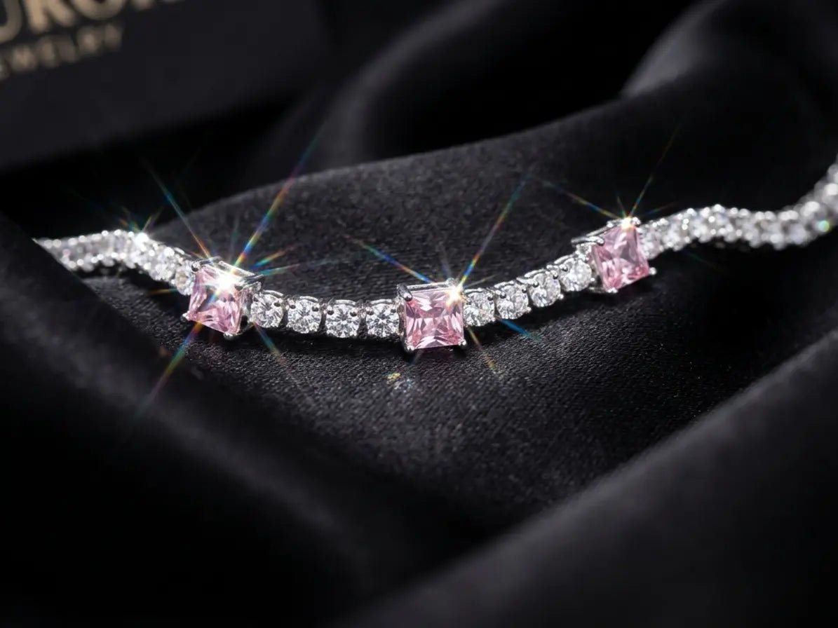 Pink Princess Tennis Bracelet - jewelbysitara
